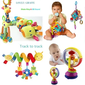Soft Baby Toys 0-12 Months musical Crib Stroller Hanging Spiral kids sensory Education Toy For newborns toddler Bed Bell rattles
